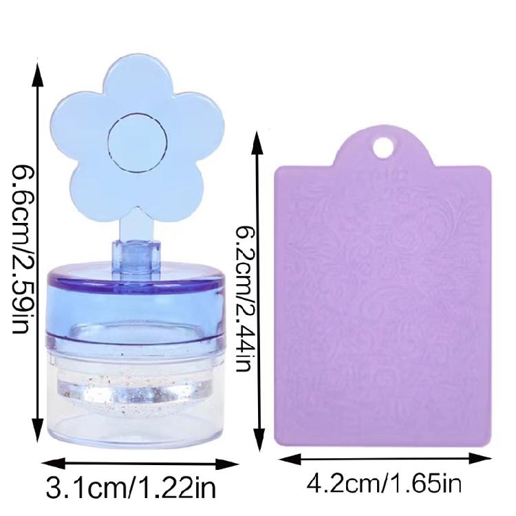 French Transparent Jelly Nail Art Stamper Polish Print Silicone Stamping Tools