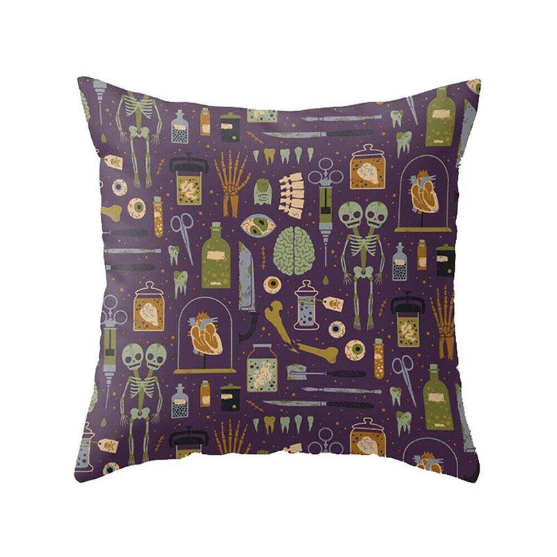 Fronha de Almofada com Estampa de Halloween Super Macia Ideal para Decoração de Casa e Presentes