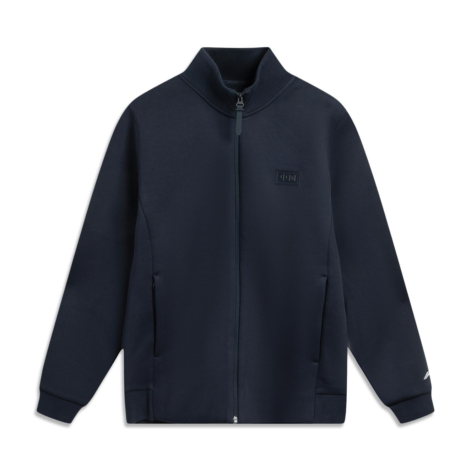 

Li-Ning Серия Honor Универсальная Повседневная Однотонная Простая Толстовка с удобной молнией и воротником-стойкой Мужские толстовки AWDVE81-3 M