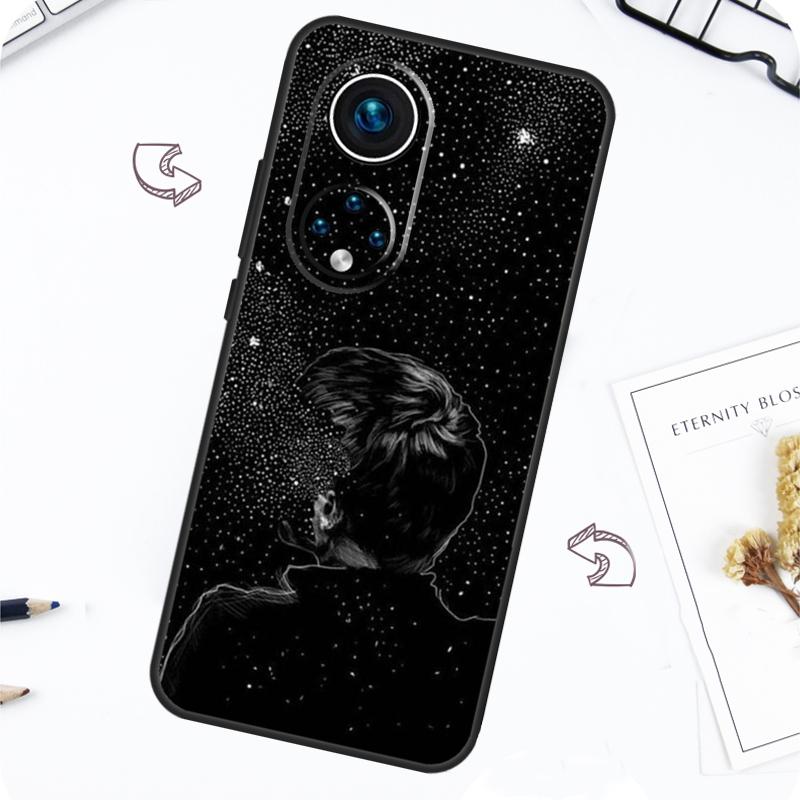 Black White Galaxys Aesthetic Case For Honor Magic 7 Lite 5 6 Pro Honor 200 50 70 90 Lite X8b X9a X8a X8 X9 X9c X9b Cover