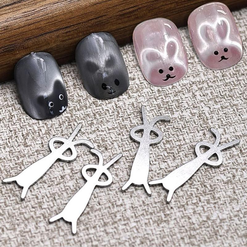 Love Cat Eye Magnetic Stick Nail Art Tools Small Iron Piece Magnet Stick Create Bunny Pattern Magnetic Polish Effects Nail