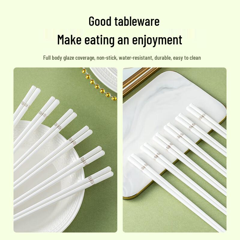 Gradient Grey Ceramic Chopsticks