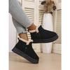 Women's Thick-Soled Buckle-Fastened Fleece-Lined Snow Boots 2025 Winter New Arrival Waterproof Warm Short Boots Slip-On Cotton Boots