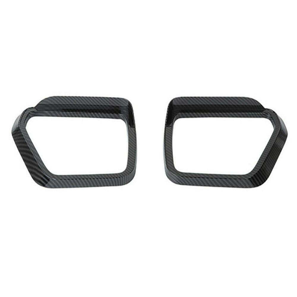 Car Side Rear View Mirror Rain Eyebrow Visor Carbon Fiber Color For Ford F150   Side View Mirror Rain Guard Sun Visor Carbon Fiber