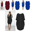 Elegante Damen Stretch Locker Baggy Pullover Oberteile Mit Taschen Für Perfekten Party-Look