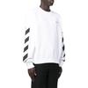 Off-White Diagonal Helvetica Oversized Sweatshirt White Men Tops OMBA058C99FLE0010110