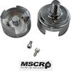1/2"-13 Thread-On Shift Knob Chrome Mounting Adapter | Compatible with Eaton Fuller Style 13/15/18 Shifter