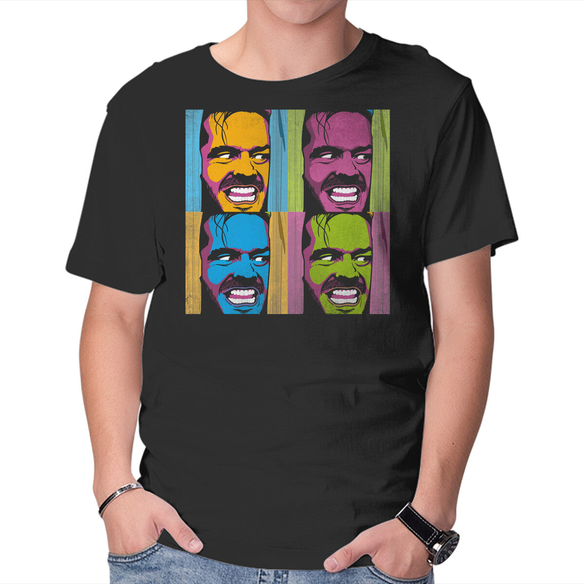 Unisex Crew Neck T-Shirt Pop Shining Graphic Short Sleeve Casual Tee XXXXL