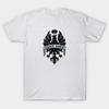 T-shirt da uomo con stampa nera Logo Bicicletta Bianchi Stampa su Carta Transfer No-Cut T-shirt in Cotone