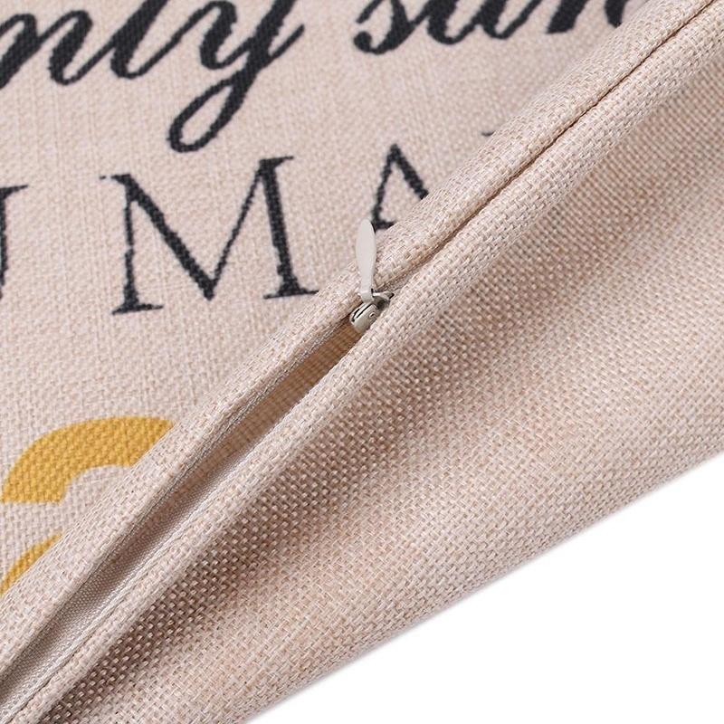 New You Are My Sunshine &Cotton Linen Leaning Cushion Throw Pillow Covers Pillowslip Case