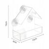 Transparent Bird Feeder House Window Box Glass Suction Cups