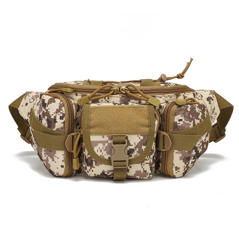 Marsupio e Borsa a Petto Impermeabile Multifunzionale Camouflage Okali per Sport all'Aperto e Pesca