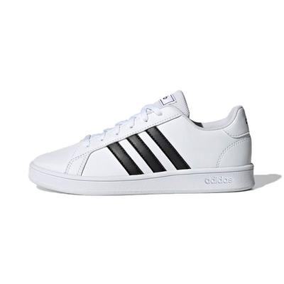 Grand Court J White Black Kids Sneakers Cloud-White Core-Black EF0103