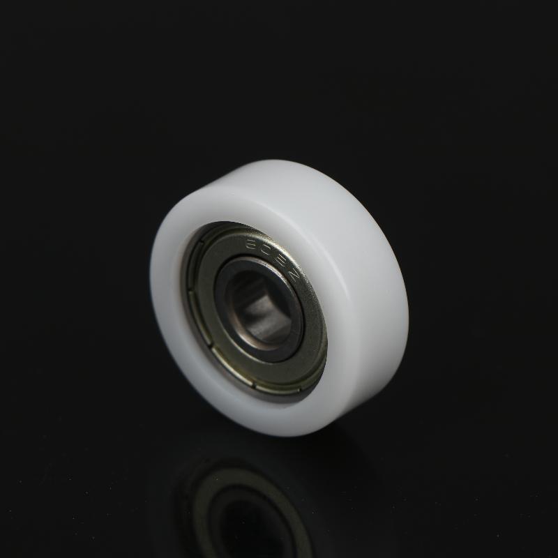 Plastic-Coated Roller Guide Wheel Easy Installation BS60828-10 Flat POM Pressure Wheel 1Pc for Home DIY Mechanical Repairs