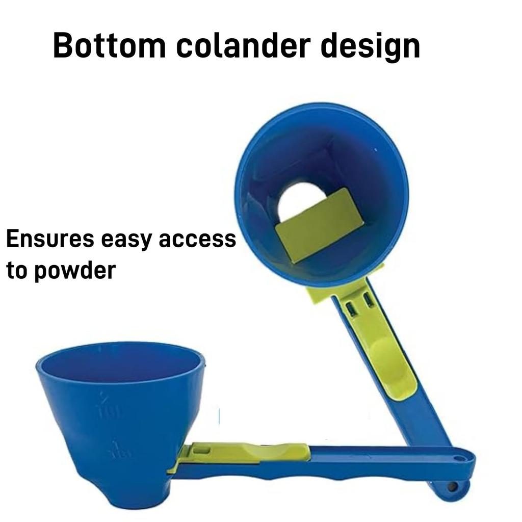 Slide Scoop Funnel With Longer Handle for Gym Protein Powder Pre Workout Measuring Spoon Kitchen Gadget Durable PP