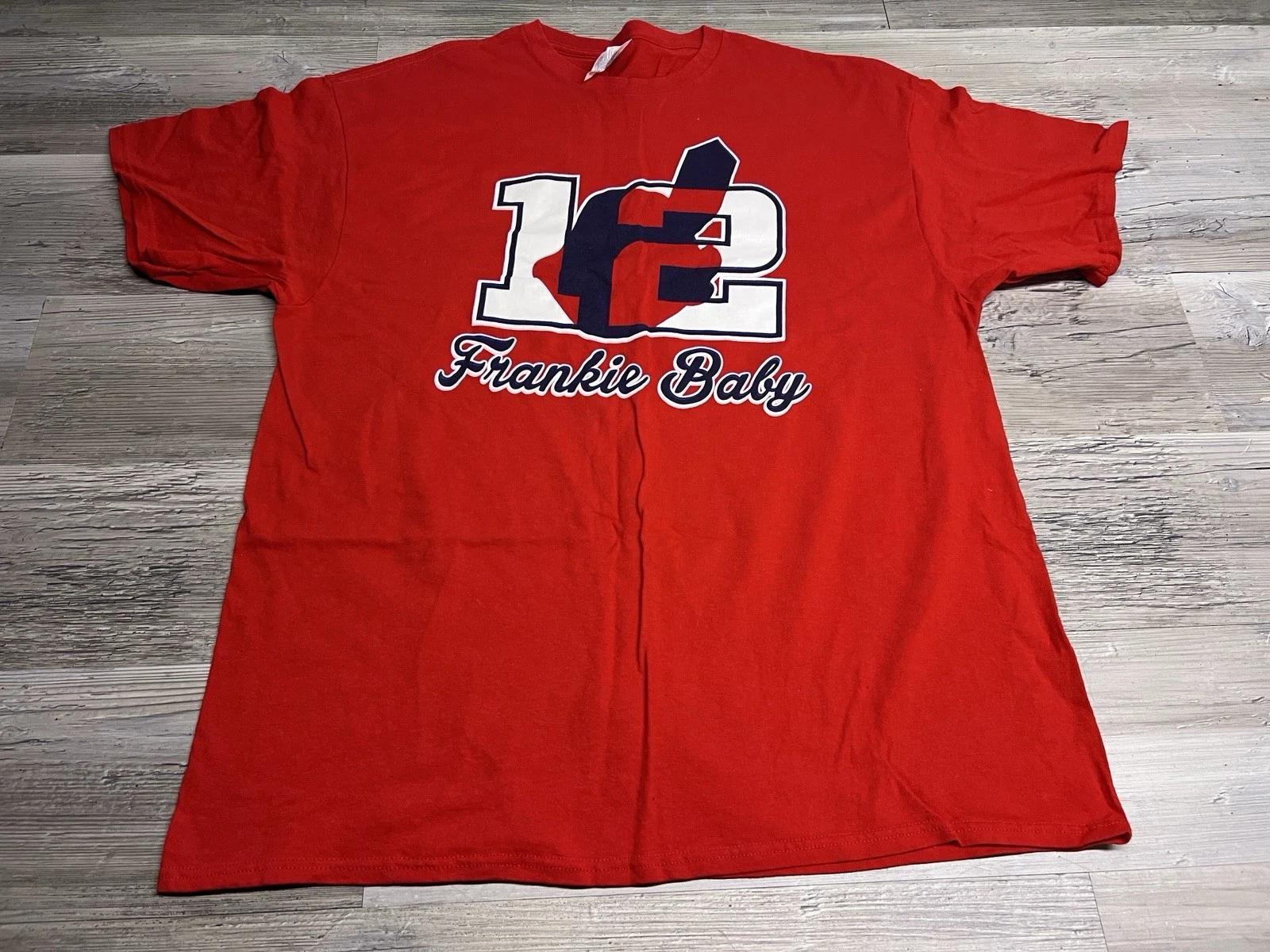 

Vintage Cleveland Indians Frankie Baby #12 T-Shirt Mens Size XL Short Sleeve Red L