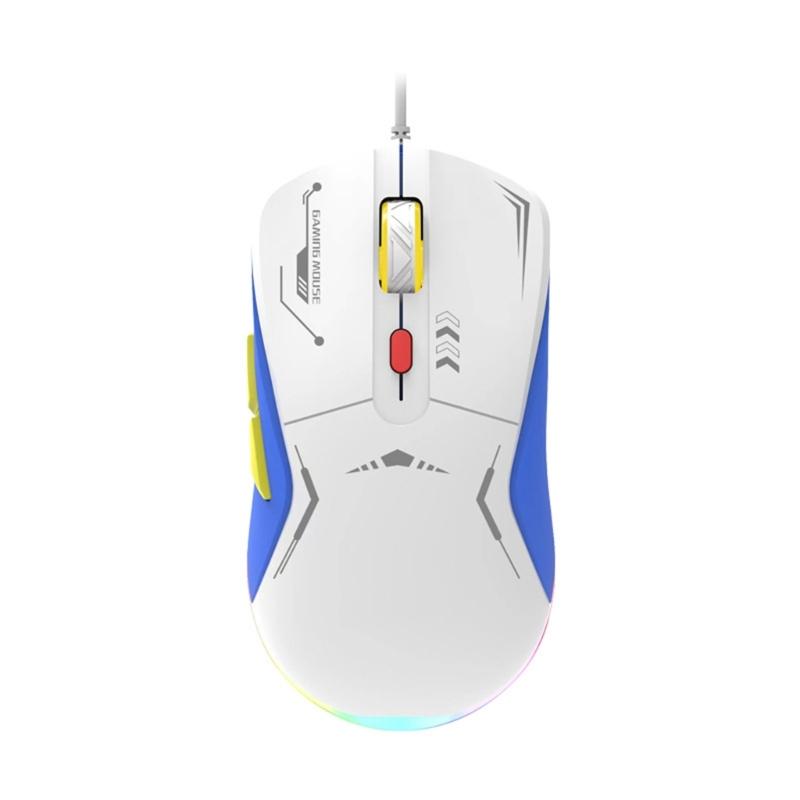Corded Gaming Mouse LED Backlit Ergonomic Gamer Mouse 3200DPI Programmable Buttons Mouse Gamer for PC Gamers Accessories