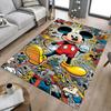 Mickey Mouse Comic Adventure Carpet For Playroom Bedroom Living Room Sofa Home Decorkids Game Area Rug Nonslip Floor Mat