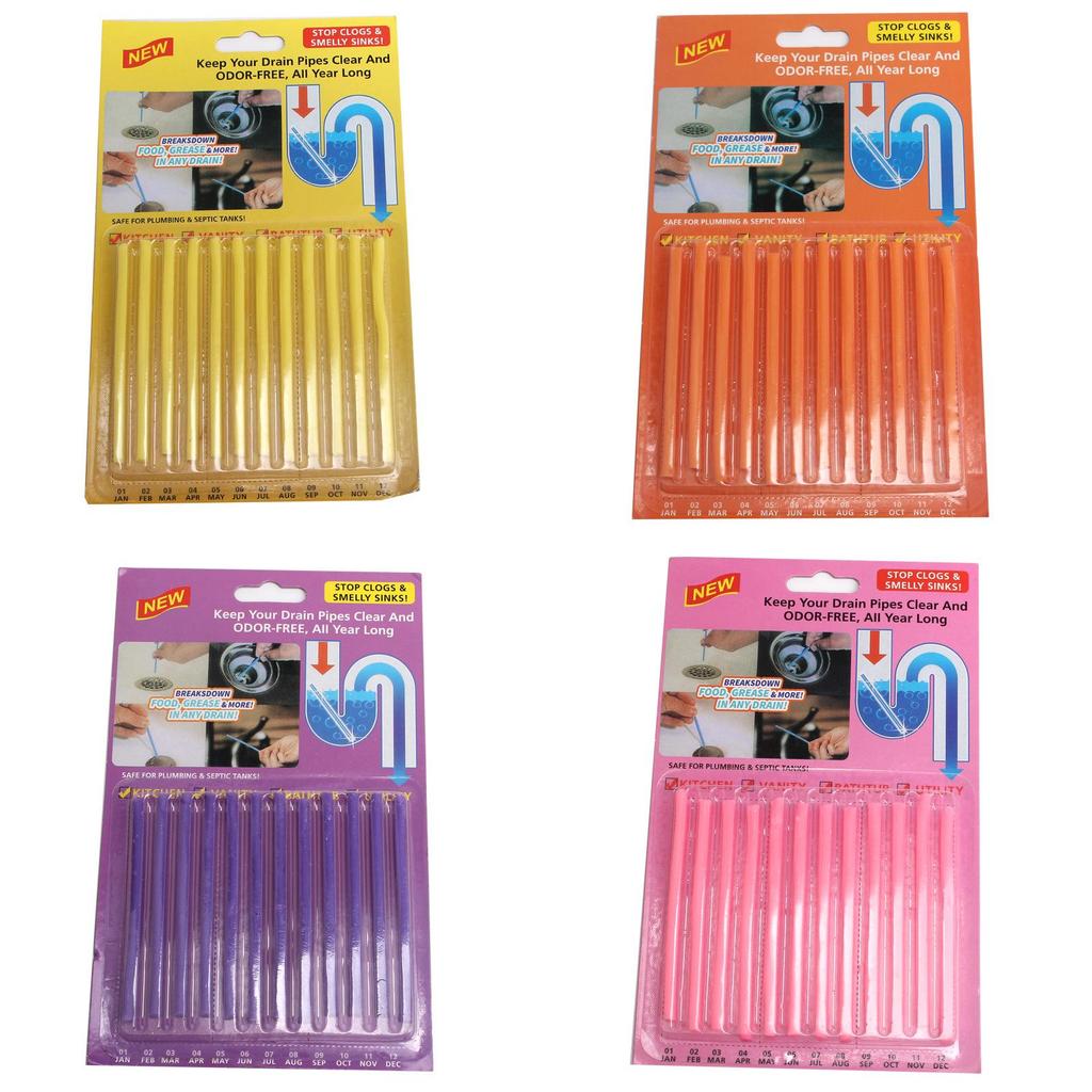Oem Sani Sticks Drain Cleaner With Powerful Odor Removal For Home Plumbing Maintenance