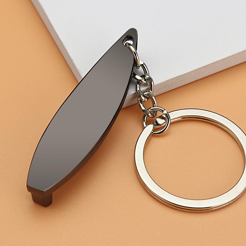 Multifunctional Metal Keychain: Glasses and Beer Bottle Opener Pendant Gift.