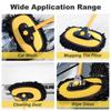 Car Wash Mop Car Cleaning Brush 40 Inch Long Handle Anti-Scratch Can Rotate 90° Car Detailing Cleaning Tool