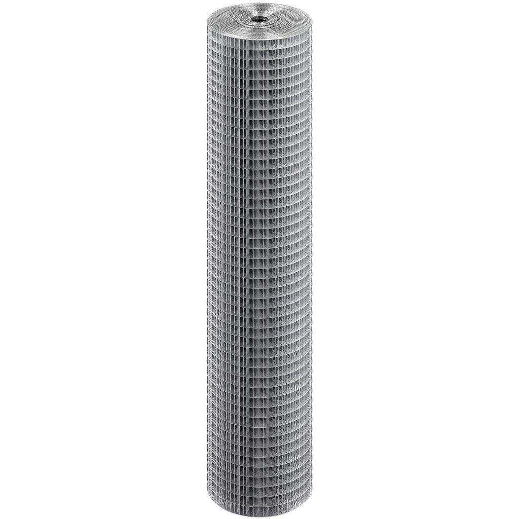 Hardware Cloth, 1/2 inch 24in x 25 ft 19 Gauge, Hot Dipped Galvanized Wire Mesh Roll, Chicken Wire Fencing, Wire Mesh for Rabbit Cages, Garden, Small
