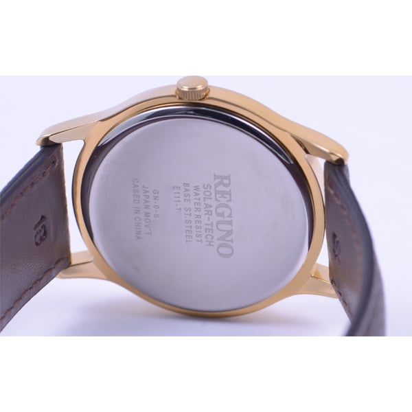 Citizen RS25-0031B pour hommes ( Montre REGUNO Homme) Montre Ronde Analogique Acier Inoxydable Marron