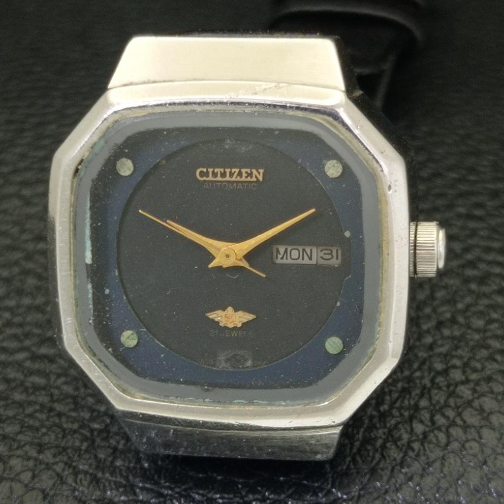 AUTOMATIC VINTAGE CITIZEN 6650A JAPAN WOMENS ORIGINAL DIAL WATCH a700355-5