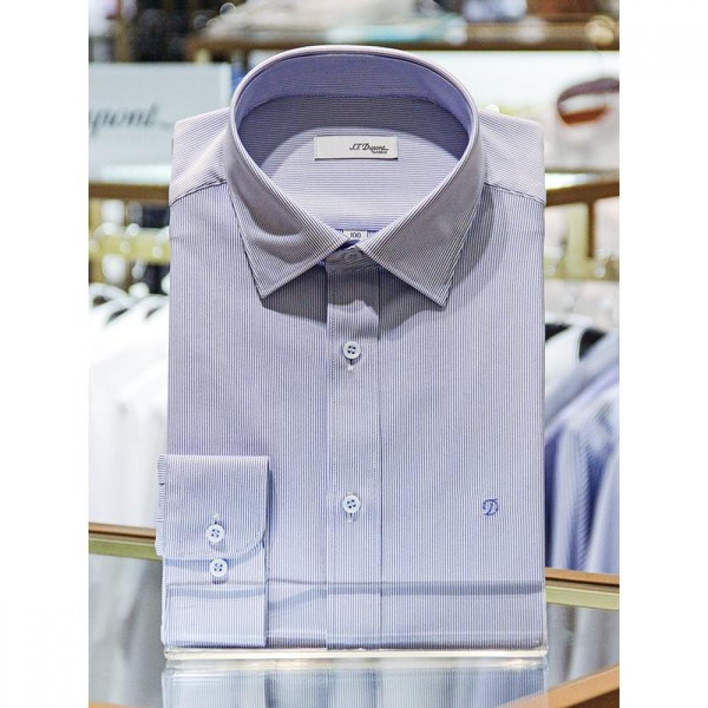 S.t. Dupont Slim Long Sleeve Shirt Stretch Comfortable Se0sm21ls458bu 95
