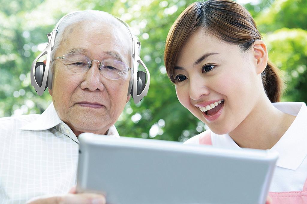 Phontec Lucentechno Headphone-Type Hearing Amplifier (Navy)