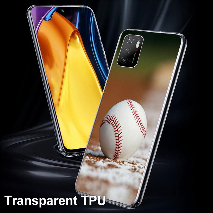 Baseball Sport Cover Phone Case For Xiaomi Poco F7 Ultra X7 X6 X5 Pro M7 Redmi 15C 15 13C 13 12C 12 10C 10 9A 9C 9T 9 Shell Poco