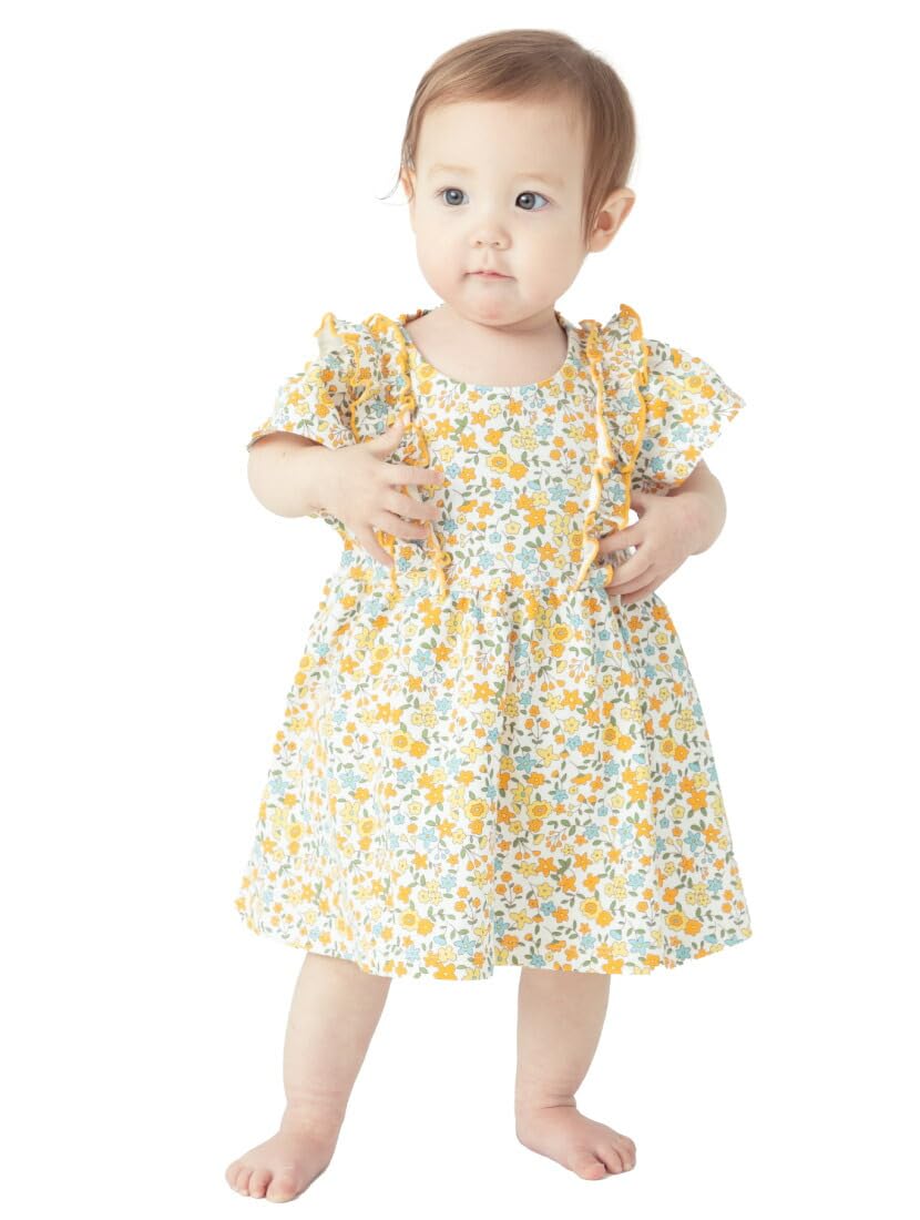 

Ever Closet Одежда Одежда Малыш Одежда Платье Цветочный Блумеры Цветок Рюши Малыш Новорожденный Хлопок Оранжевый 80 [ever closet] Детская Девочек оранжевый