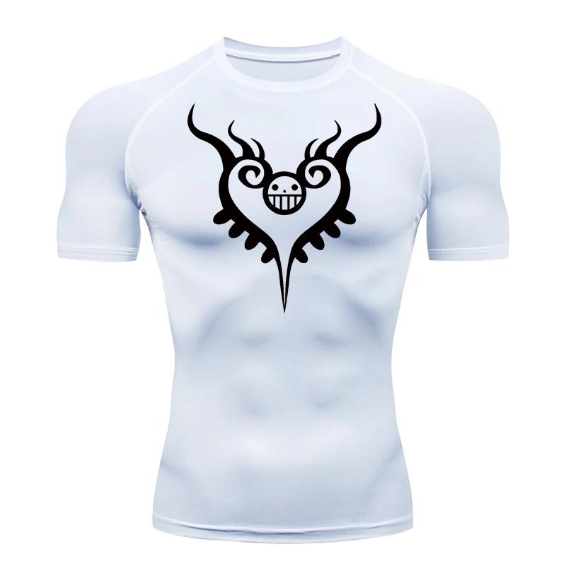 Men's Gym Workout Fitness Summer Compression Shirts Comfortable Quick-Drying Rash Guard Fashion Short Sleeve Athletic Tshirt Tees Tops
