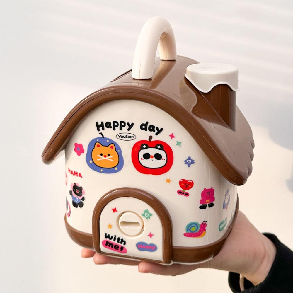 

Копилка для экономии денег Портативная копилка Мультяшный домик Копилка-свинка коричневый