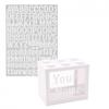 Celebrations Bank Blox Personalisable Alphabet Money Pot Set