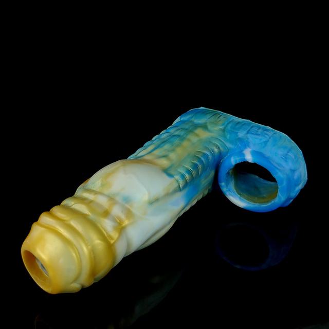 FAAK Hund Knoten Penis Sleeve Extender Silikon Dildo Vergrößerung Fantasy Sex Spielzeug für Männer Verzögerung Ejakulation Intime Sex Shop