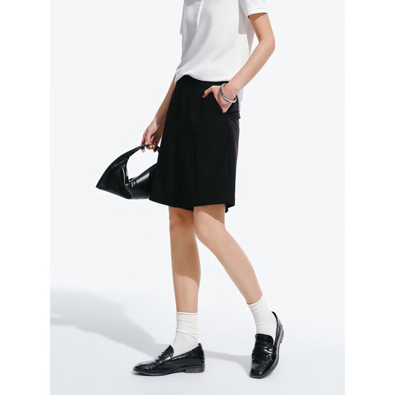 PEACEBIRD Women's High-Waist Wide-Leg Casual Shorts