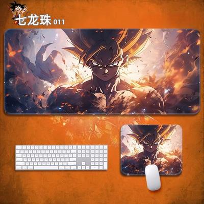 2026 Oficina de Alta Calidad Anime Dragon Ball Alfombrilla de Ratón de Cuero Tamaño Grande Niños Pequeños Oficina E-sports Juego Alfombrilla para Teclado Son Goku Anime Alfombrilla de Escritorio Grande