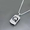 Simple Titanium Steel 26-Letter Necklace for Men and Women - Trendy Minimalist Design