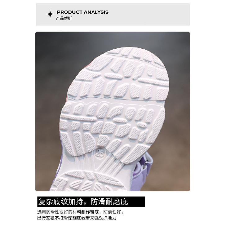 Summer New Girls' My Melody Princess Sandals Children's Kuromi Velcro Glowing Student Beach Shoes