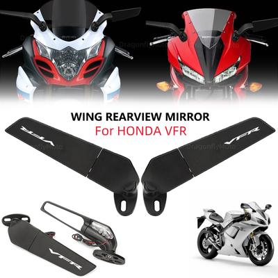 Motorcycle Wing Mirrors For Honda CBR1000XX VFR1200XF 900RR 929RR 954RR Adjustable Rotating Rearview Side Mirror WITH LOGO