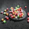 100-200PCS Assorted Color 8mm Size Dice Mini Standard Six Sided Gambling Dice Bar KTV Festival Carnival Gathering Game Props ZYF