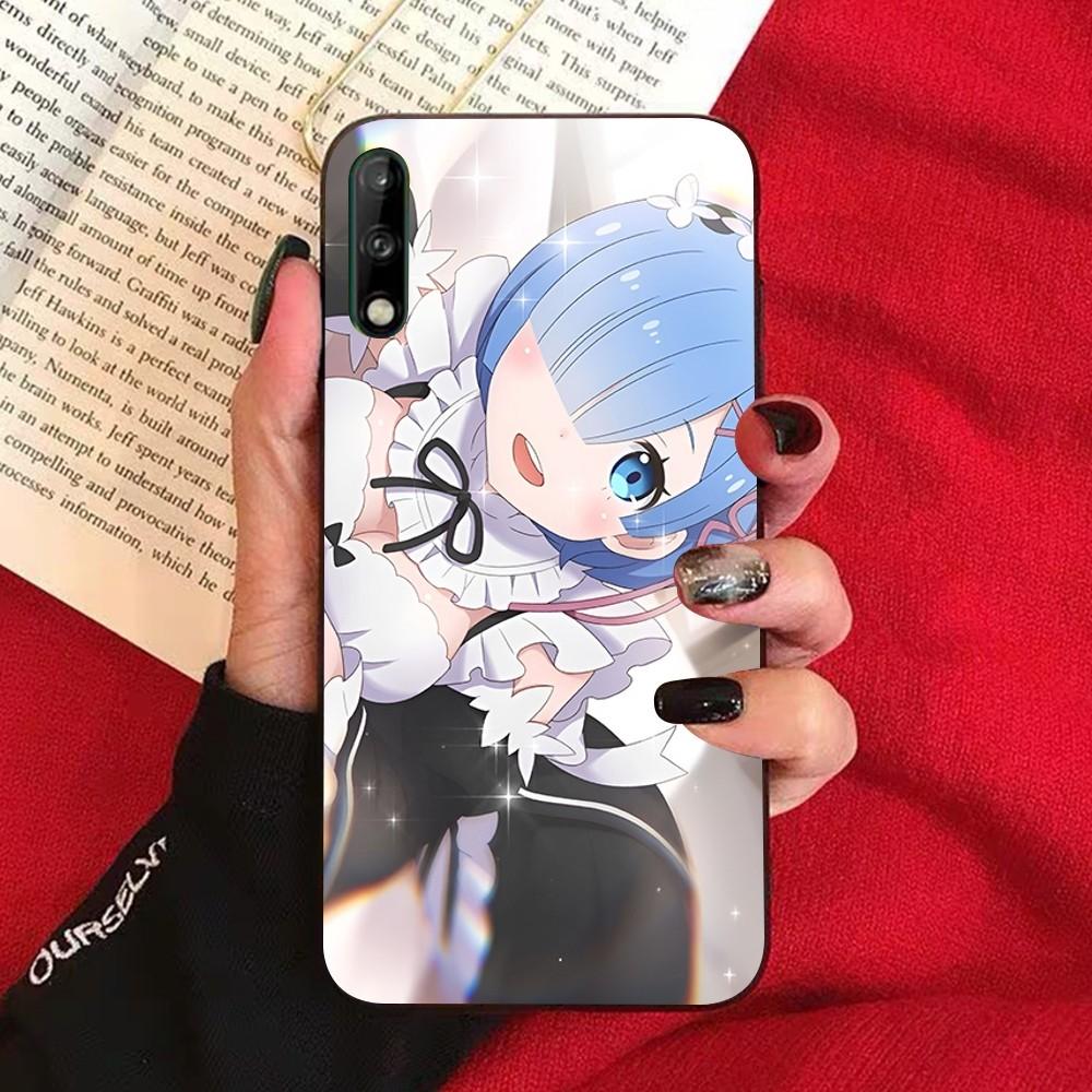 ReZERO Ram Rem Phone Case For Huawei Honor 10 Lite 9 20 7A 9X 30 50 60 70 Pro Plus Soft Silicone Cover