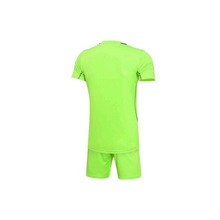 Li Ning Football Series Logo Solid Color Training Sports Suit Men Sportswear Fluorescent-Green AATK133-6