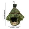 Unique Birdhouse Comfortable Birdhouse Hand-woven Natural Grass Hummingbird House For Garden Outdoor Decoration Window Hideaway