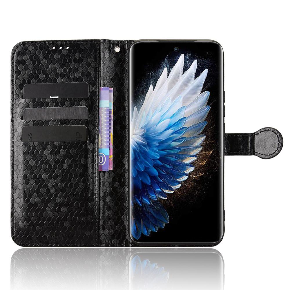 For TECNO Spark 40 Pro+ 4G Wallet Case Dot Pattern Imprint PU Leather Phone Cover with Wrist Strap