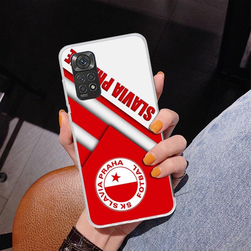 Sk Slavia Praha Czechy Etui na Telefon Dla Xiaomi Redmi Note 15 14 13 12S 12 11 Pro Plus 14S 11S 11E 10 10S 11T 5G Personaliz
