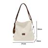 New Canvas Tote Bags Casual Multi-function Shoulder Bags Fashion Women's Handbags Harajuku Contrast Color Crossbody Bags