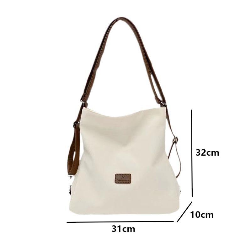 New Canvas Tote Bags Casual Multi-function Shoulder Bags Fashion Women's Handbags Harajuku Contrast Color Crossbody Bags