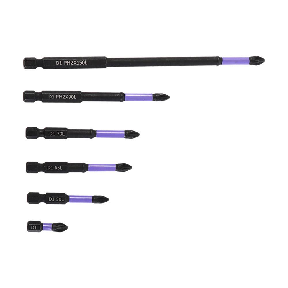 High Hardness Cross Bit Magnetic PH2 Screwdriver Bits 25-150mm Batch Head Power Hand Tools